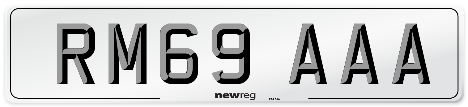 RM69 AAA Number Plate from New Reg